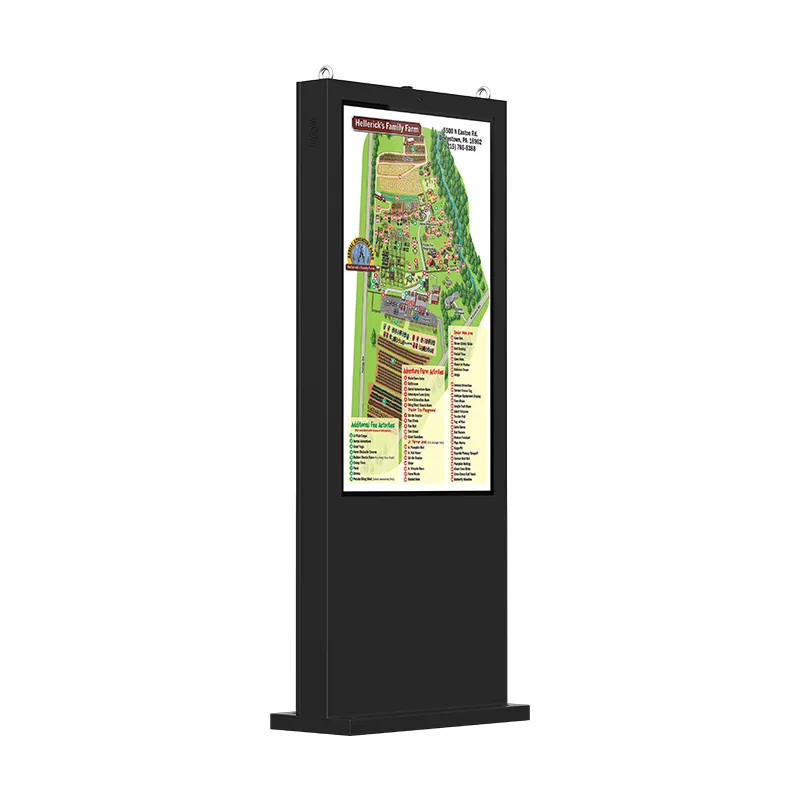 YC-5520FL Outside Floor Standing Digital Signage Kiosk