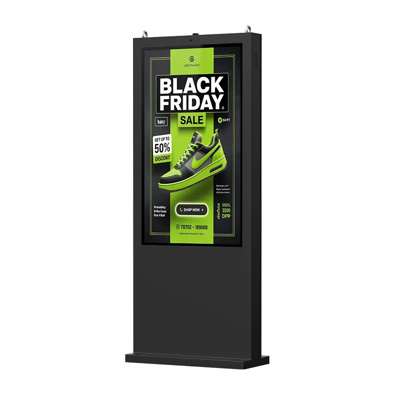 YC-5520FL Outside Floor Standing Digital Signage Kiosk
