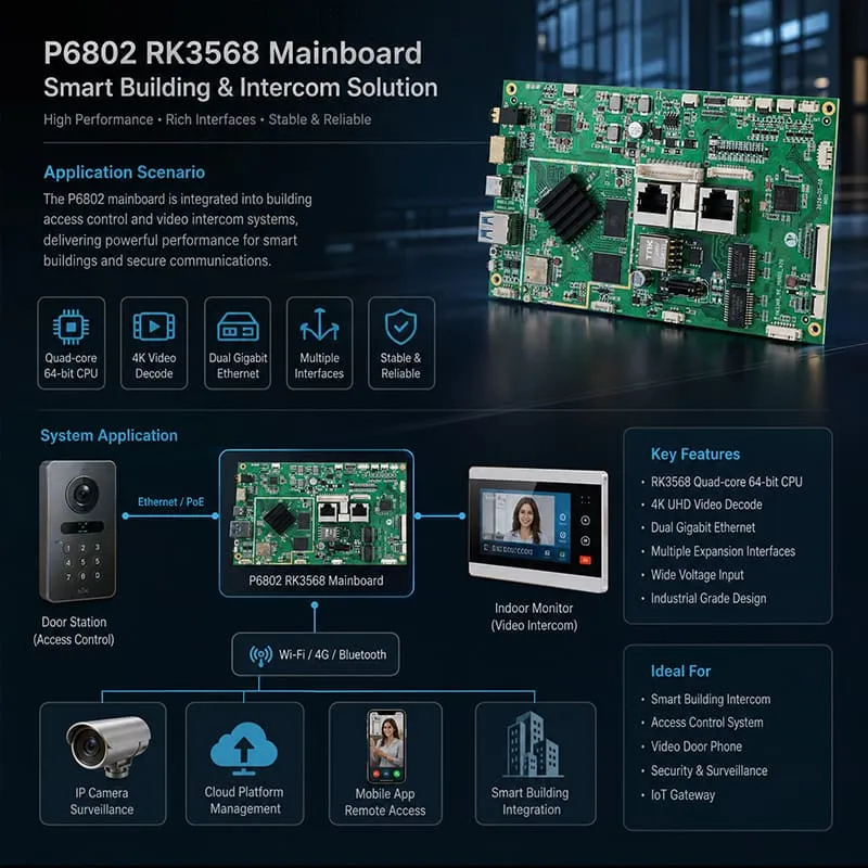 YC-P6802 RK3568 Mainboard