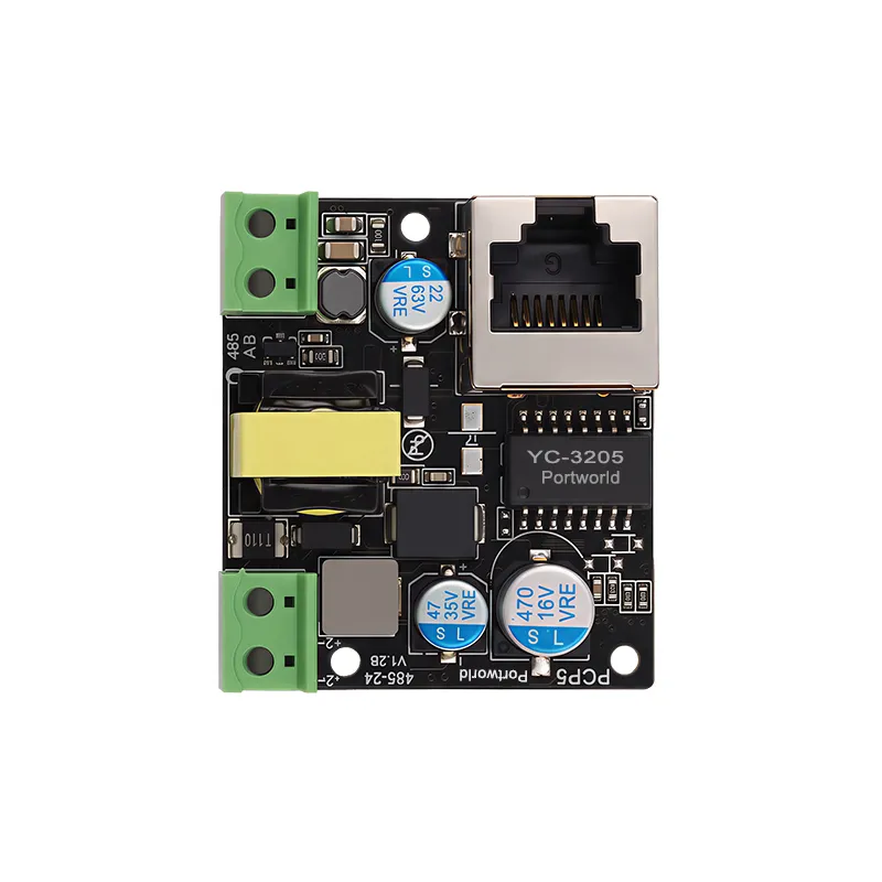 Industrial PoE Module with AC/DC Power Supply and RS485 Communication