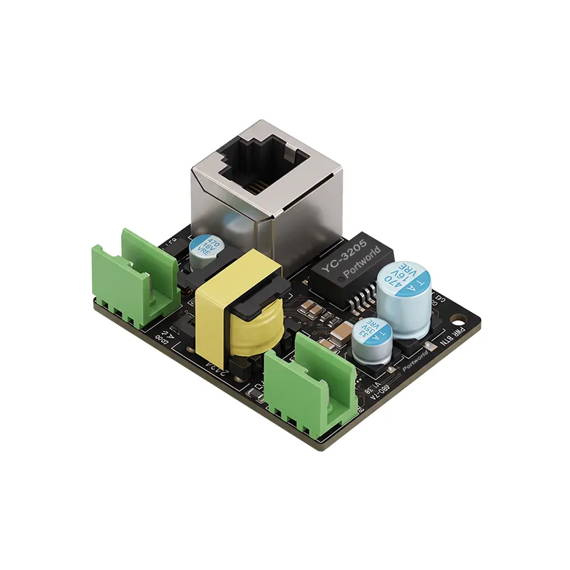 Industrial PoE Module with AC/DC Power Supply and RS485 Communication