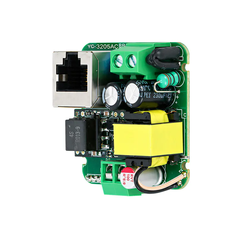Industrial PoE Module with AC/DC Power Supply and RS485 Communication